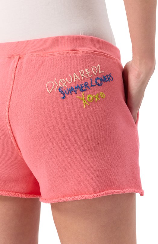 Хлопковые шорты Dsquared2 S73MU0239/S25140 Розовый  S73MU0239/S25140 Фото 5