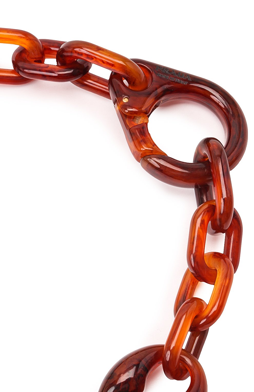 Колье PRADA коричневого цвета по цене 62000 руб., арт. 1JC399-2CD0-F0XSY, фото 3 Колье PRADA, арт. 1JC399-2CD0-F0XSY, фото 3