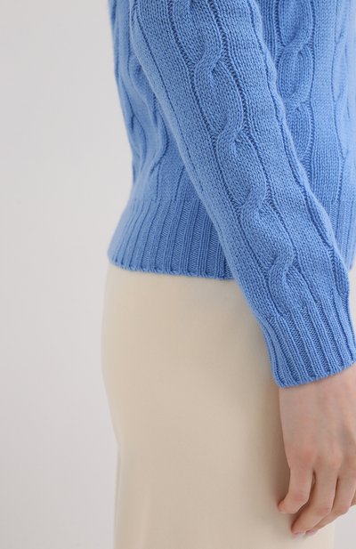 Кашемировый пуловер RALPH LAUREN голубого цвета по цене 84350 руб., арт. 290615209, фото 5 Кашемировый пуловер RALPH LAUREN, арт. 290615209, фото 5