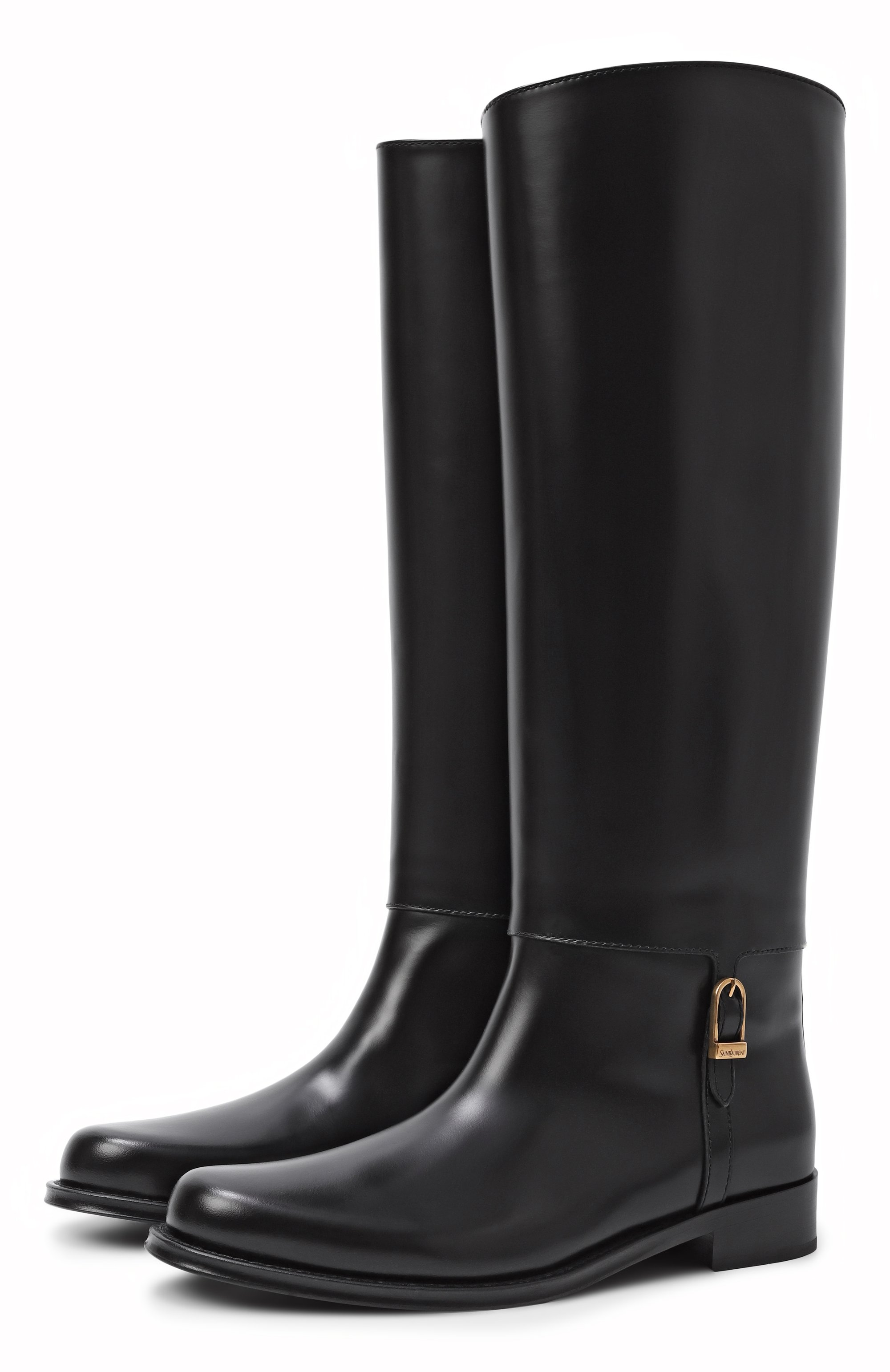 Кожаные сапоги julia SAINT LAURENT черного цвета по цене 215000 руб., арт. 840698/AAEHR, фото 1 Кожаные сапоги julia SAINT LAURENT, арт. 840698/AAEHR, фото 1