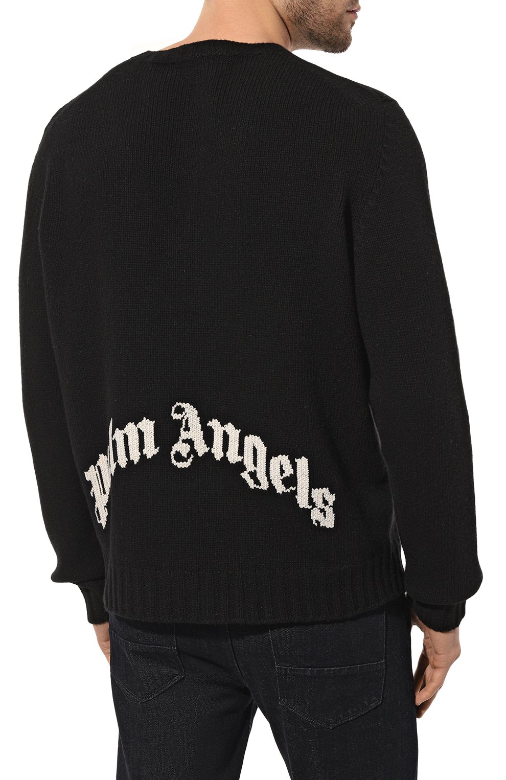 Шерстяной джемпер PALM ANGELS, арт. PMHE027C99KNI0011001, фото 4