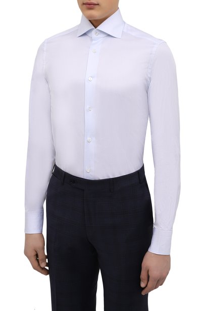 Хлопковая сорочка ZEGNA, арт. 301005/9MS0BA, фото 3
