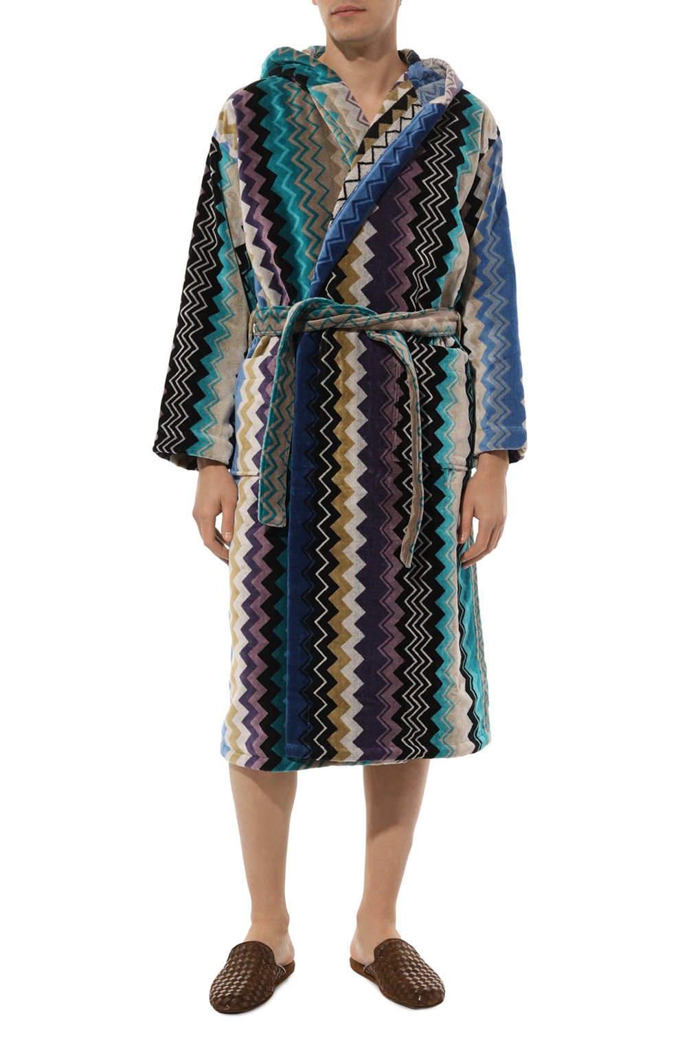 Хлопковый халат MISSONI разноцветного цвета по цене 37350 руб., арт. 1G3AC99708, фото 2 Хлопковый халат MISSONI, арт. 1G3AC99708, фото 2