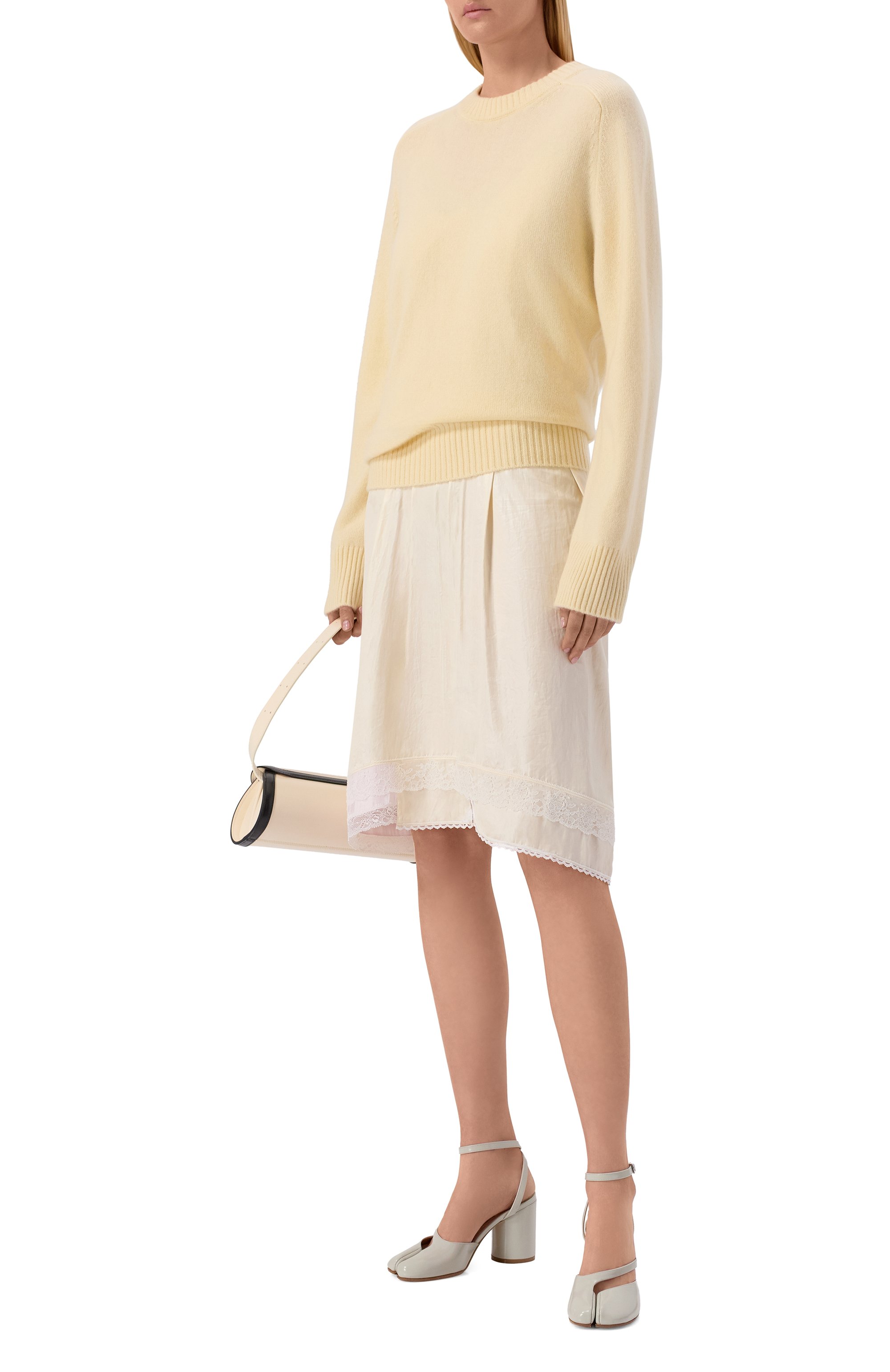 Кожаные туфли tabi MAISON MARGIELA светло-зеленого цвета по цене 111000 руб., арт. S58WP0280/P8193, фото 3 Кожаные туфли tabi MAISON MARGIELA, арт. S58WP0280/P8193, фото 3