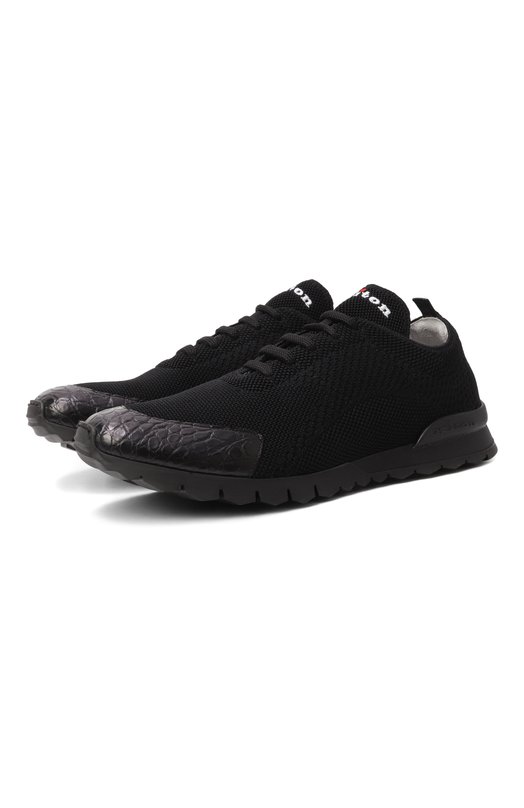Текстильные кроссовки Kiton USSFITBN0134203 Чёрный USSFITBN0134203