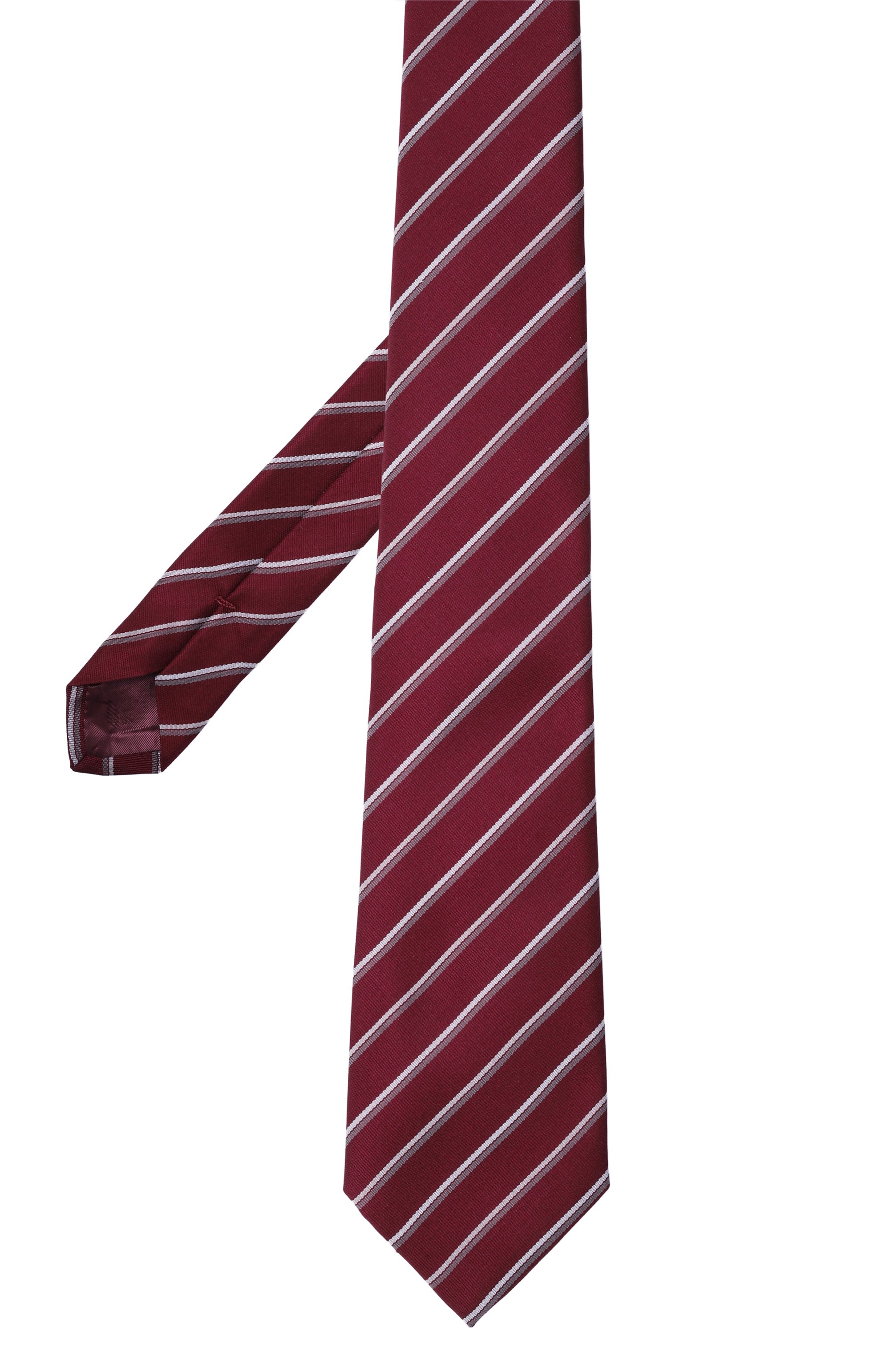 Шелковый галстук EMPORIO ARMANI бордового цвета по цене 15950 руб., арт. EM001344/TE16543, фото 3 Шелковый галстук EMPORIO ARMANI, арт. EM001344/TE16543, фото 3