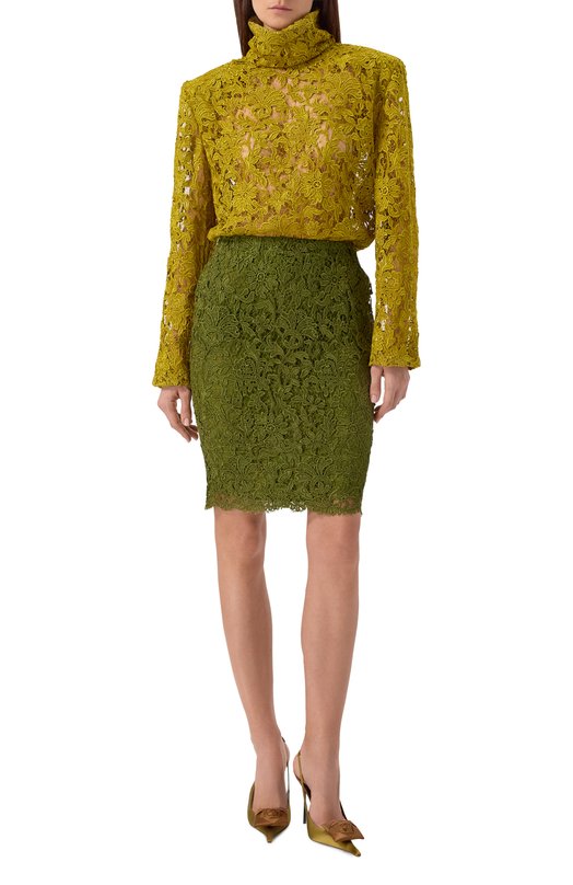 Юбка Saint Laurent 845790/Y363H Хаки  845790/Y363H Фото 2