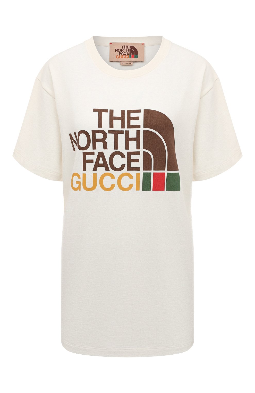 Хлопковая футболка the north face x gucci GUCCI, арт. 615044 XJDBZ, фото 1