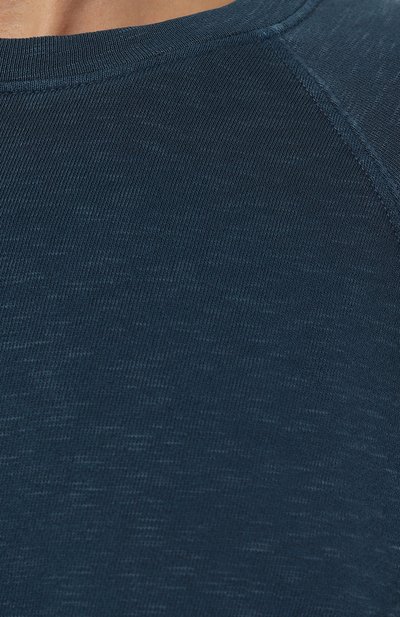 Хлопковый свитшот JAMES PERSE бирюзового цвета по цене 33100 руб., арт. WXA3657, фото 5 Хлопковый свитшот JAMES PERSE, арт. WXA3657, фото 5