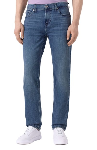 Джинсы slimmy 7 FOR ALL MANKIND синего цвета по цене 26350 руб., арт. JSMSC420GL, фото 3 Джинсы slimmy 7 FOR ALL MANKIND, арт. JSMSC420GL, фото 3