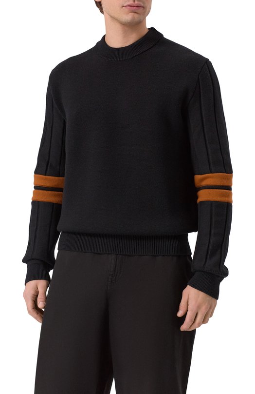 Шерстяной джемпер Zegna CCT110/UCM79A6 Чёрный  CCT110/UCM79A6 Фото 3