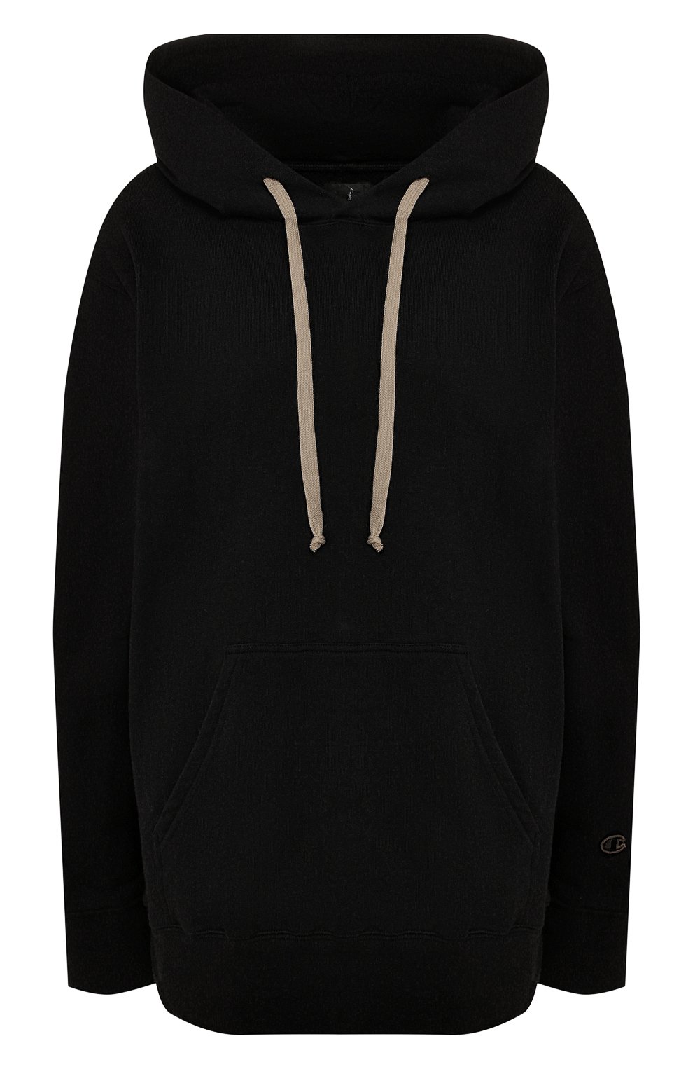 Хлопковое худи rick owens x champion RICK OWENS черного цвета по цене 31300 руб., арт. CW20S0006/113674, фото 1 Хлопковое худи rick owens x champion RICK OWENS, арт. CW20S0006/113674, фото 1