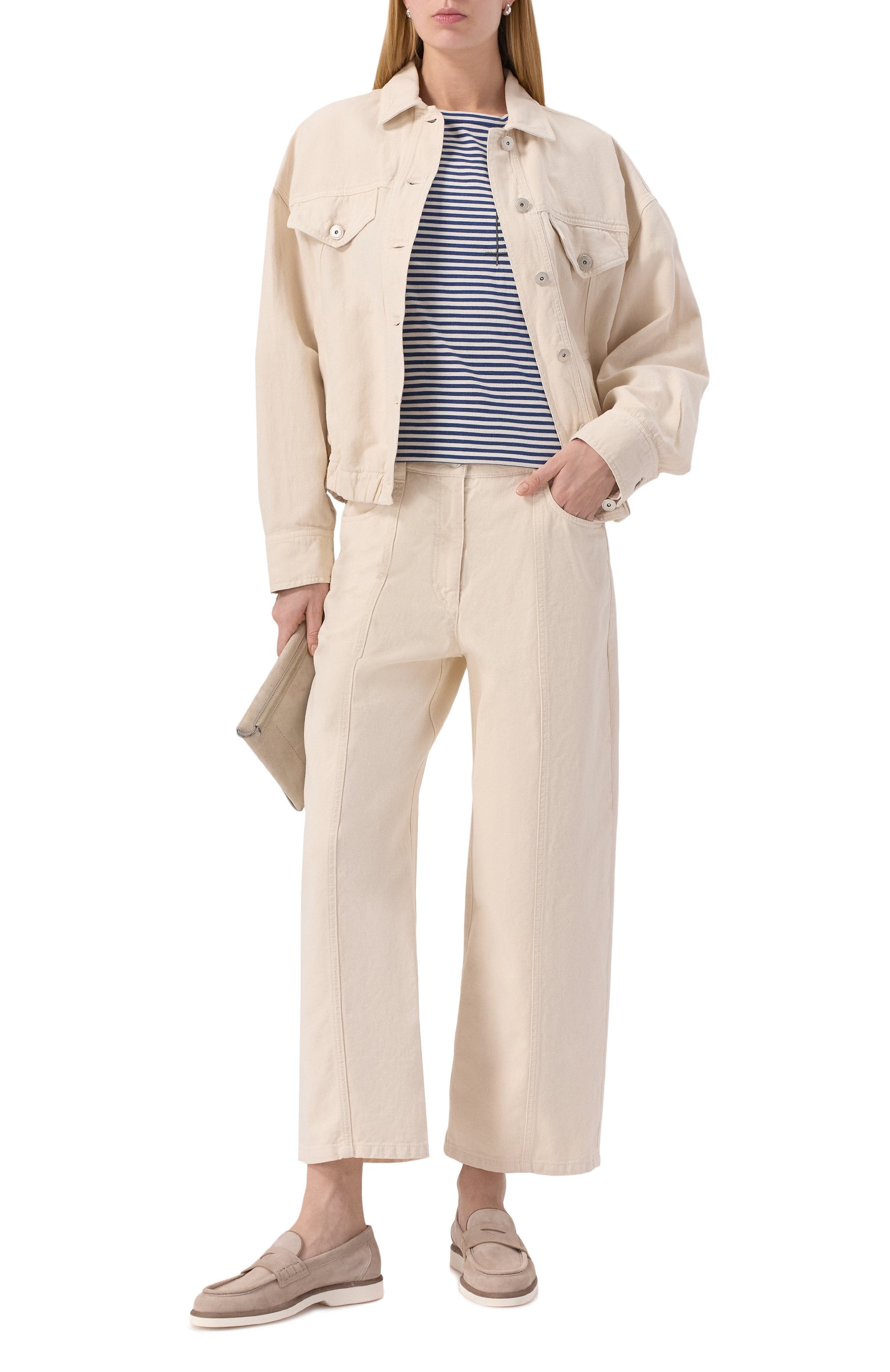 Замшевые пенни-лоферы SANTONI, арт. WUQG59818BIASLH0, фото 2