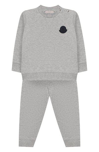 Комплект из хлопкового свитшота и брюк MONCLER ENFANT, арт. E1-951-88125-05-809AC, фото 1