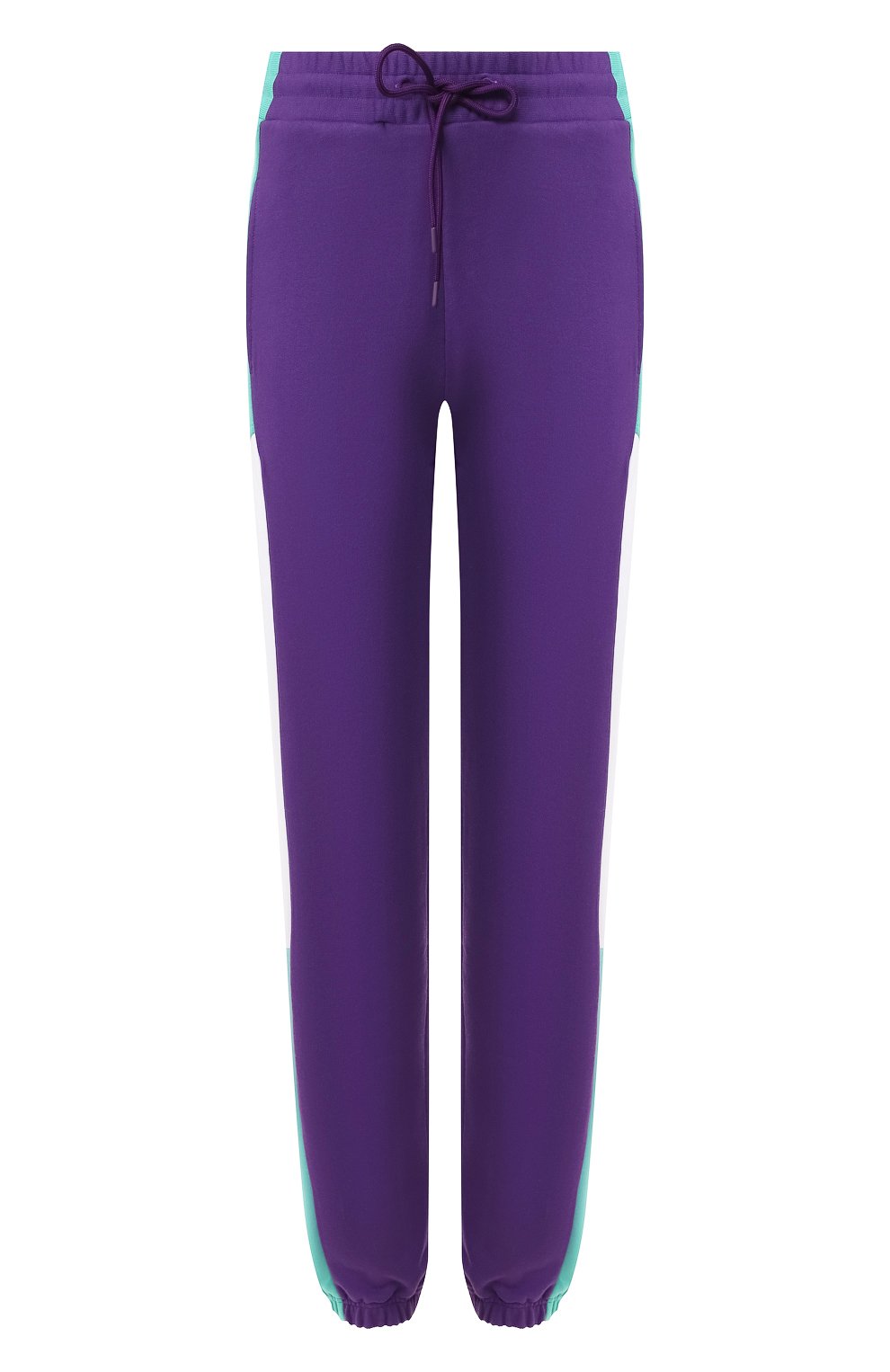 Хлопковые джоггеры MSGM фиолетового цвета по цене 26200 руб., арт. 2841MDP65 207299, фото 1 Хлопковые джоггеры MSGM, арт. 2841MDP65 207299, фото 1