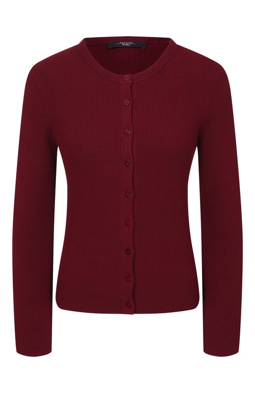Кардиган из вискозы Weekend Max Mara WKDESULE Бордовый WKDESULE