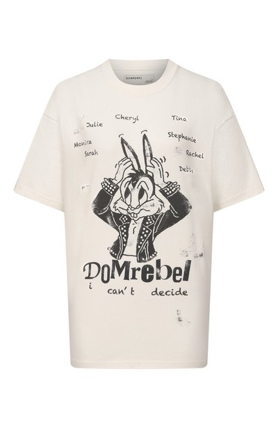 Женская хлопковая футболка DOMREBEL, арт. DECISI0NS/T-SHIRT
