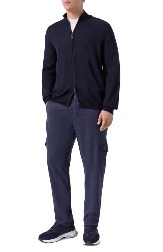 Комбинированные кроссовки Kiton USSA374N0133302 Синий  USSA374N0133302 Фото 2