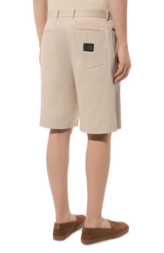 Хлопковые шорты Dolce & Gabbana GVC4HT/FUFMJ Бежевый  GVC4HT/FUFMJ Фото 4