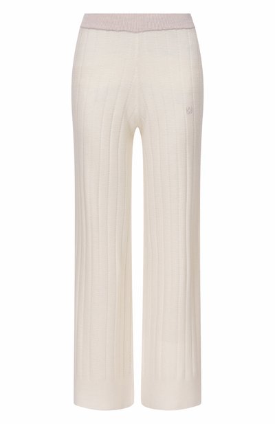 Женские шерстяные брюки YUZEFI, арт. R0WAN-TUCK STITCH TR0USERS/KNIT