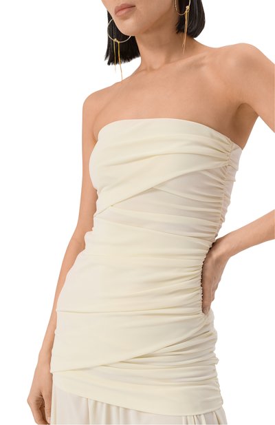 Платье THE ANDAMANE кремового цвета по цене 54100 руб., арт. TM170136A/TJP073, фото 5 Платье THE ANDAMANE, арт. TM170136A/TJP073, фото 5