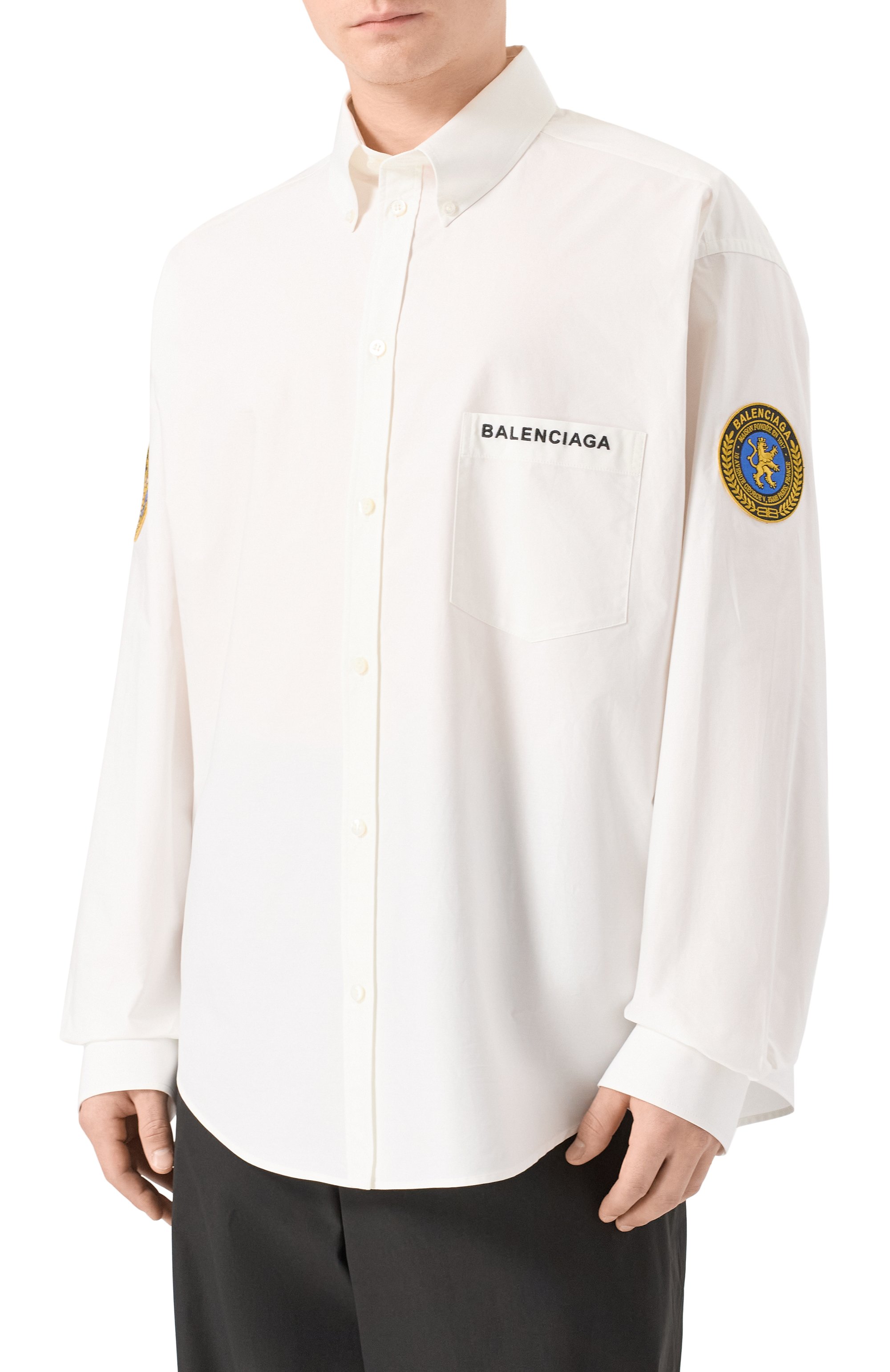 Хлопковая рубашка BALENCIAGA, арт. 830979/TRM28, фото 3