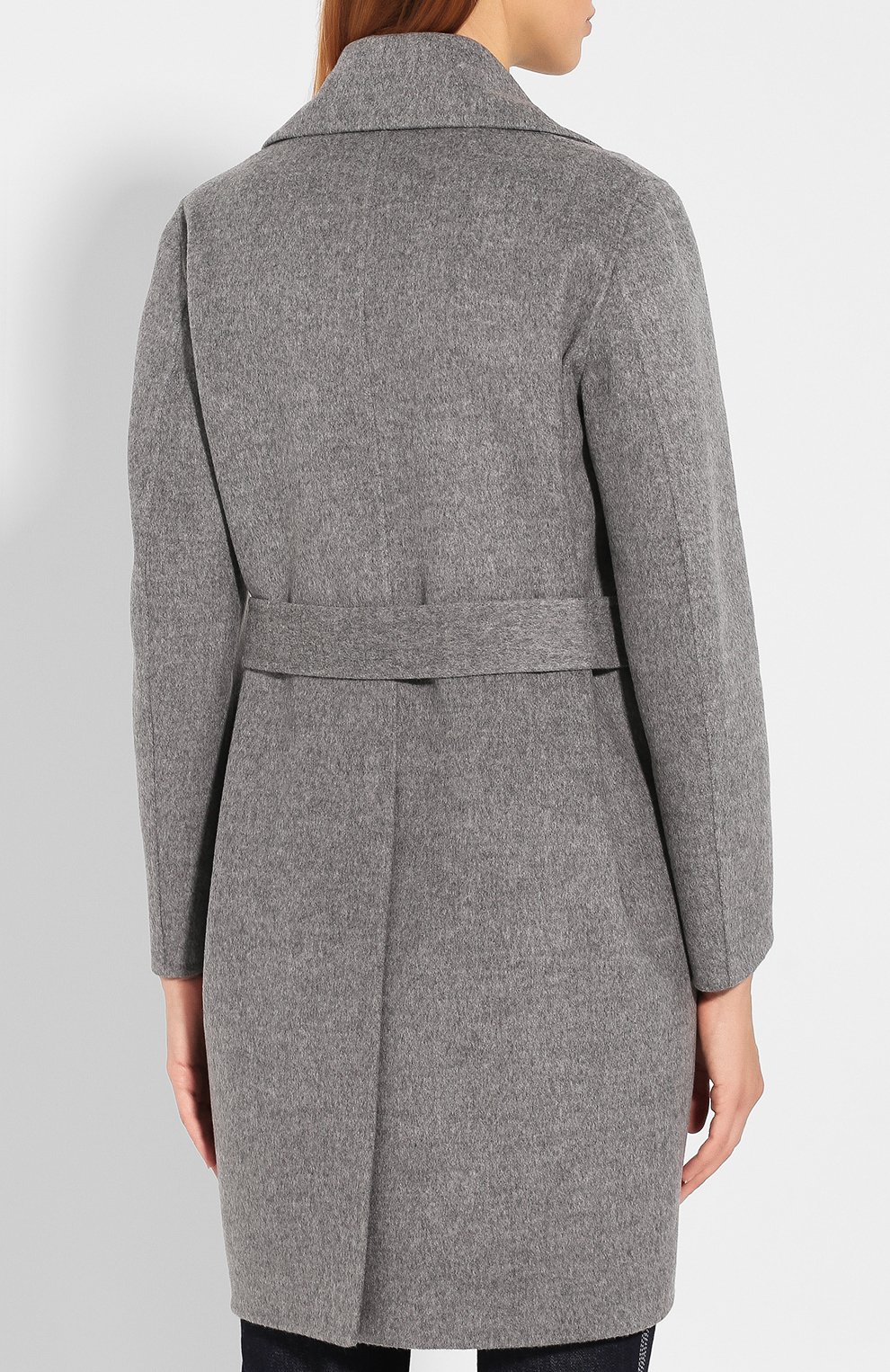 Шерстяное пальто DSQUARED2 серого цвета по цене 181500 руб., арт. S75AA0289/S52067, фото 4 Шерстяное пальто DSQUARED2, арт. S75AA0289/S52067, фото 4