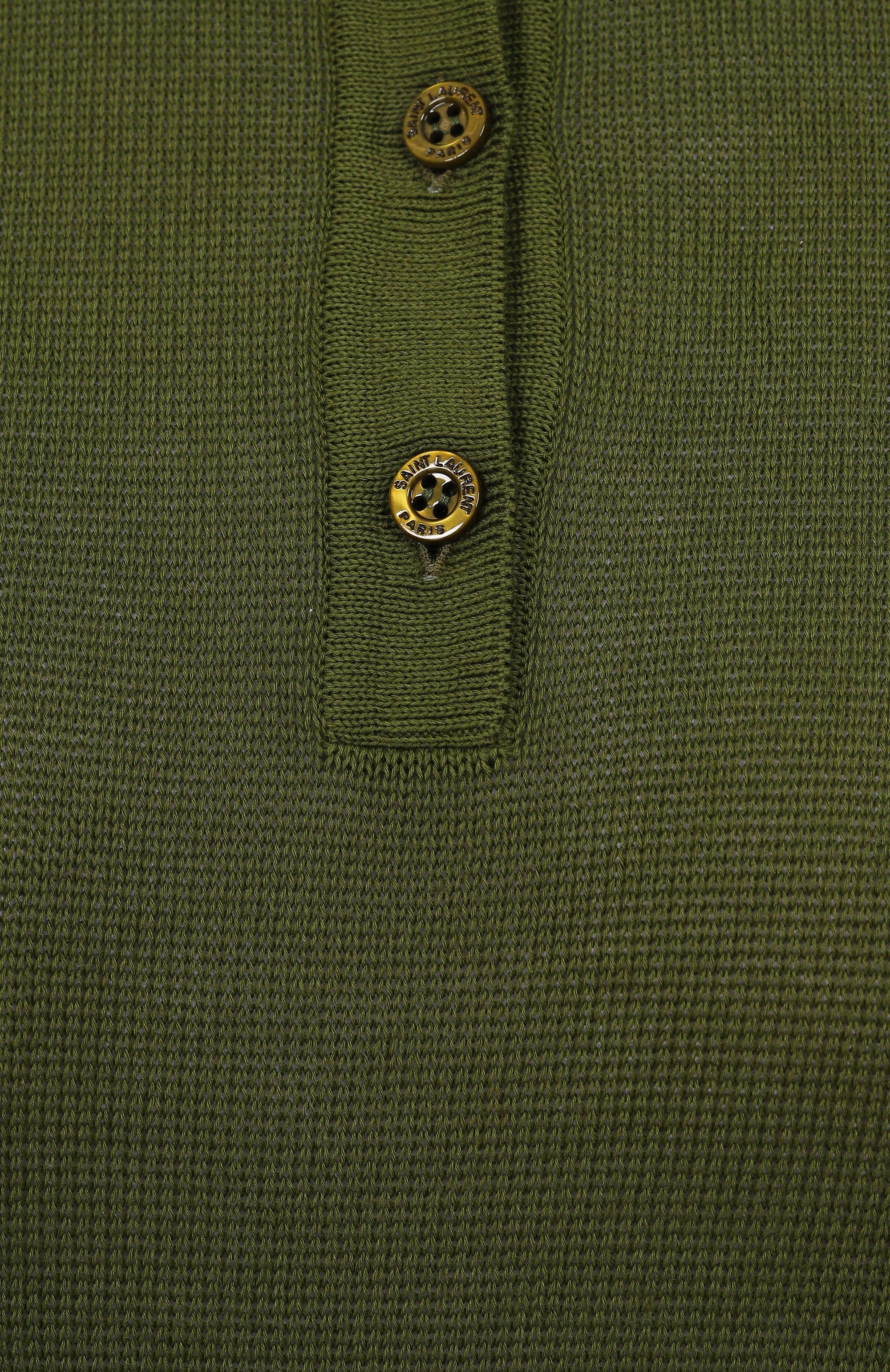 Хлопковое поло SAINT LAURENT, арт. 724136/Y75VG, фото 6