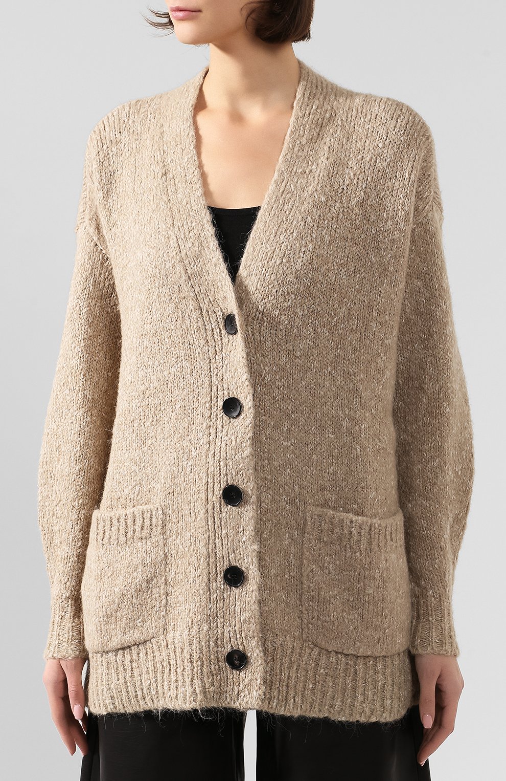 Кардиган ISABEL MARANT ETOILE бежевого цвета по цене 36100 руб., арт. CA0217-19A069E/SC0TT, фото 3 Кардиган ISABEL MARANT ETOILE, арт. CA0217-19A069E/SC0TT, фото 3