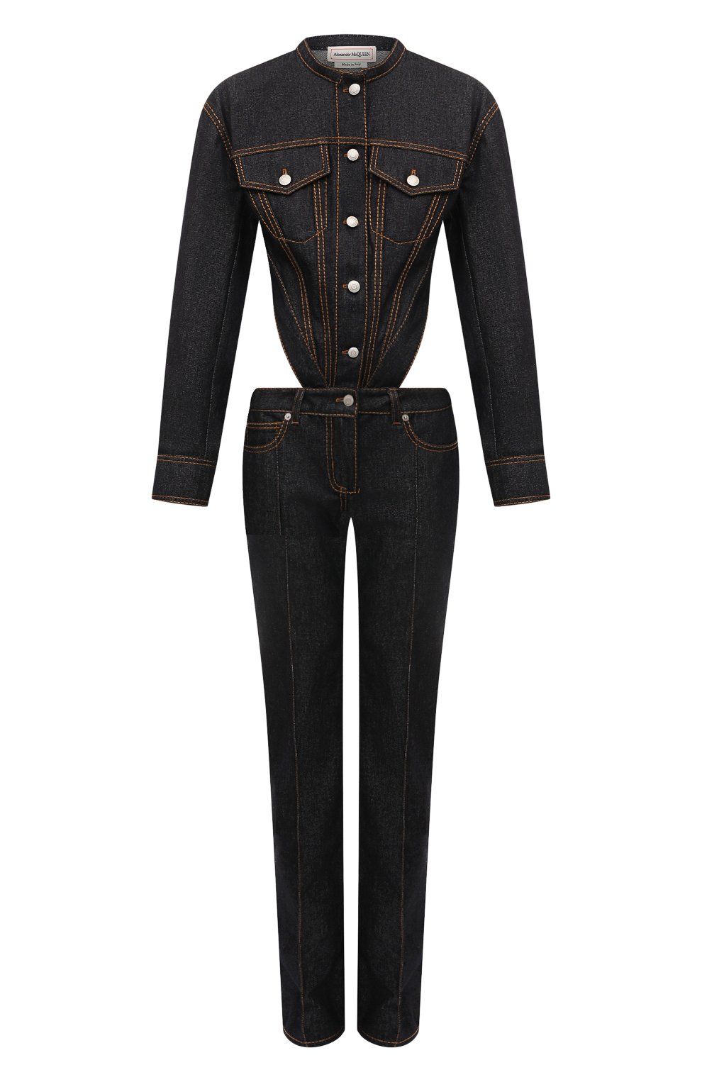 Джинсовый комбинезон ALEXANDER MCQUEEN, арт. 747986/QMACD, фото 1