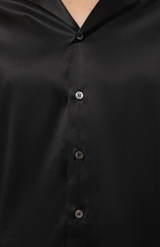 Шелковая сорочка Kiton UNWM010K0749D Чёрный  UNWM010K0749D Фото 5