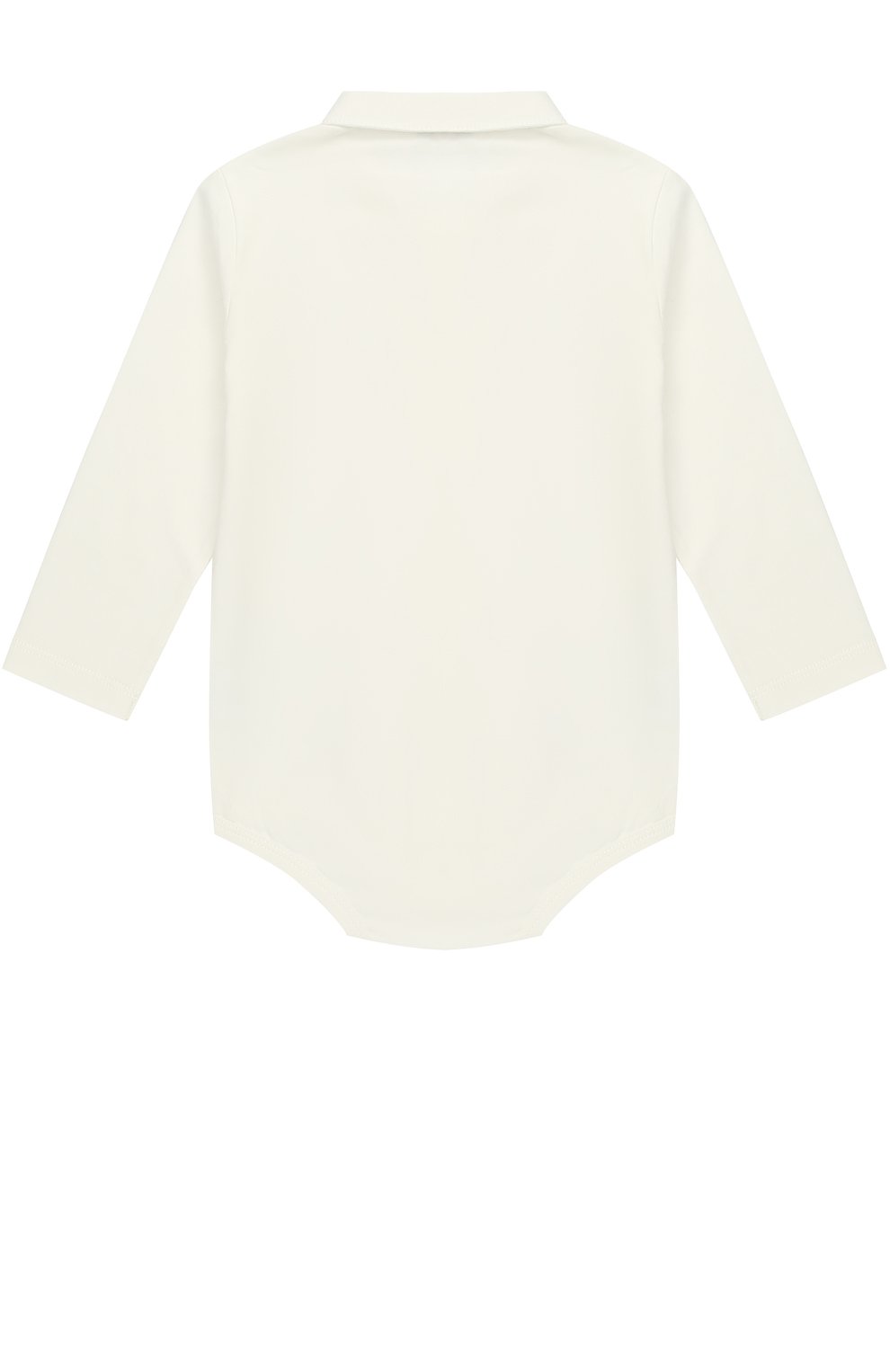 Хлопковое боди с воротником IL GUFO белого цвета по цене 5440 руб., арт. A17MB051M0032/3M-9M, фото 2 Хлопковое боди с воротником IL GUFO, арт. A17MB051M0032/3M-9M, фото 2