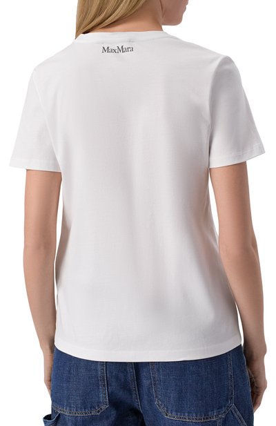 Хлопковая футболка MAX MARA STUDIO, арт. LAGHI, фото 4