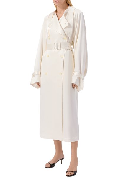 Атласный тренч TOTEME, арт. 262-WR00288-FB0526, фото 3