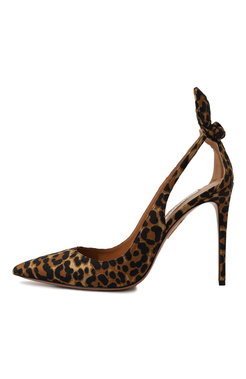 Кожаные туфли bow tie 105 AQUAZZURA, арт. DENHIGP0, фото 4