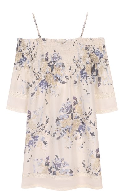 Шелковое платье с принтом на тонких бретельках TWINSET, арт. GS82E1/12A-16A, фото 2