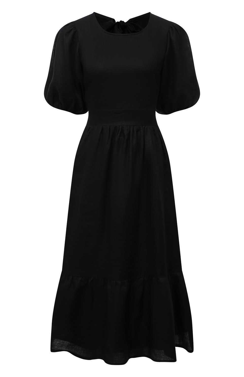 Льняное платье FAITHFULL THE BRAND черного цвета по цене 47650 руб., арт. FF1928-BLK, фото 1 Льняное платье FAITHFULL THE BRAND, арт. FF1928-BLK, фото 1