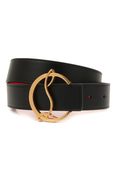 Кожаный ремень CHRISTIAN LOUBOUTIN, арт. 1205111/W CL L0G0 BELT 35, фото 1