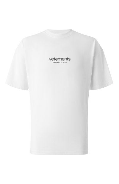 Хлопковая футболка VETEMENTS, арт. UE64TR150W
