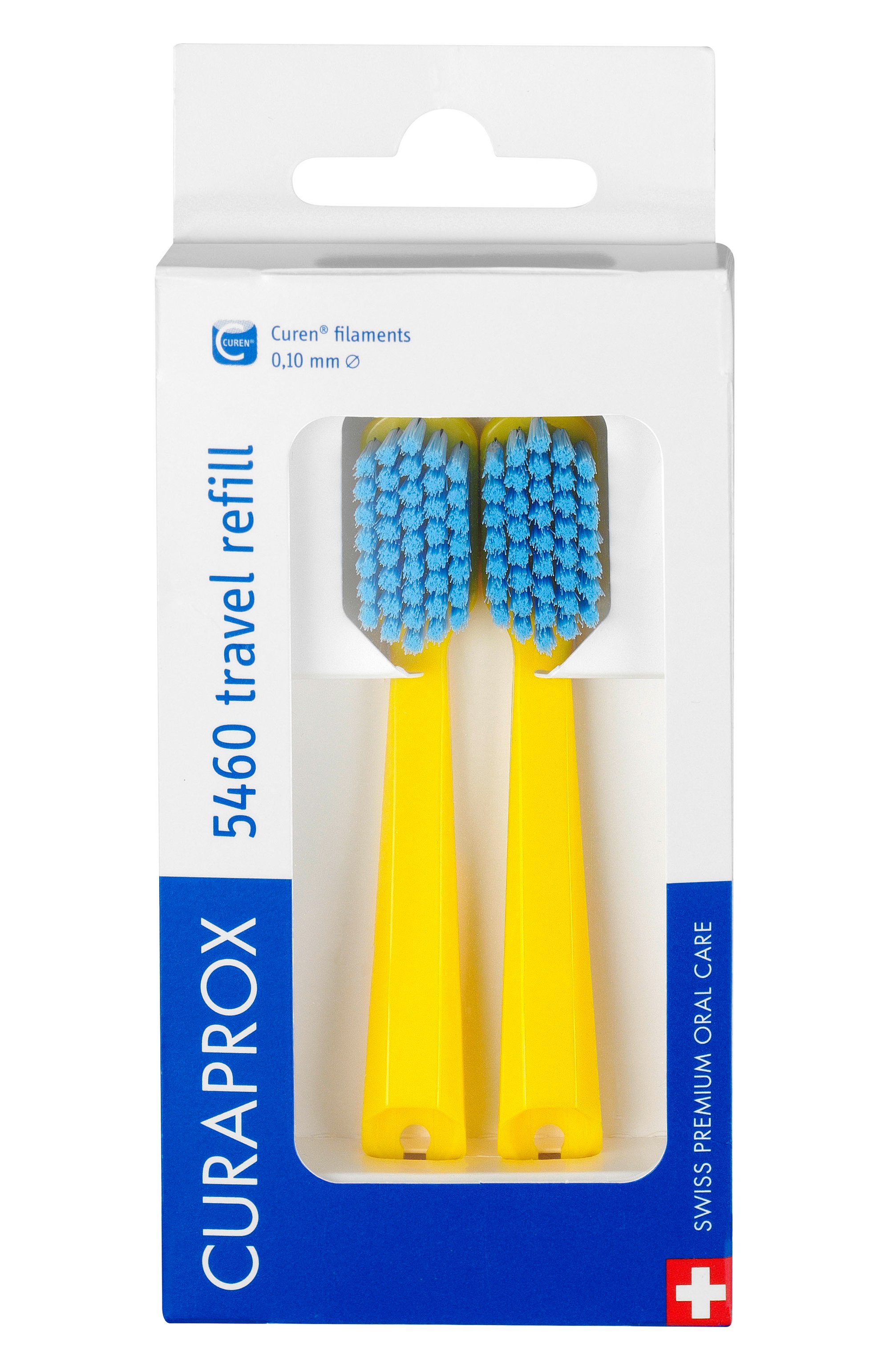 Сменные зубные щетки сs 5460 для дорожного набора be you, желтый (2 шт.) CURAPROX, арт. 7612412430783, фото 1