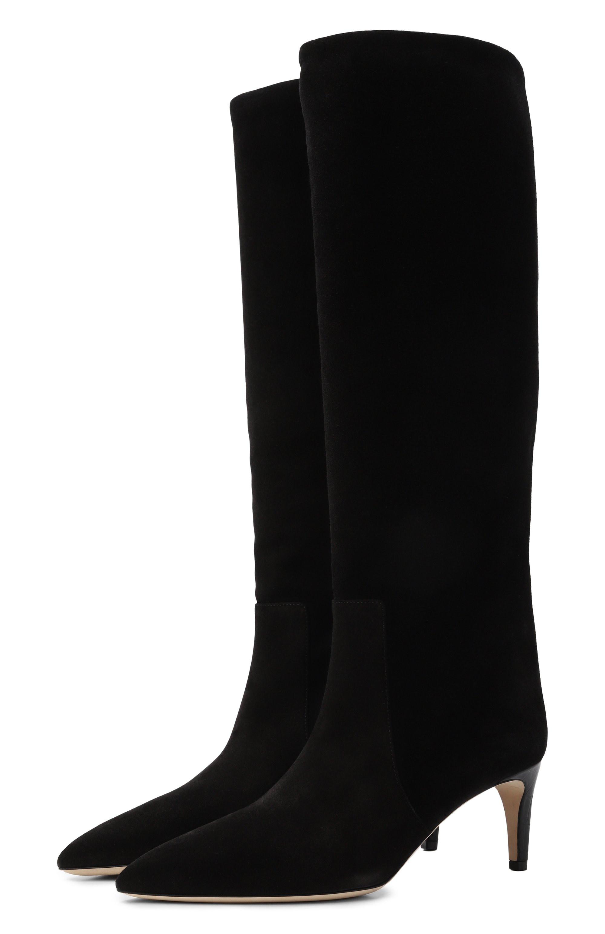 Замшевые сапоги stiletto 60 PARIS TEXAS черного цвета по цене 99500 руб., арт. PX504/XV003, фото 1 Замшевые сапоги stiletto 60 PARIS TEXAS, арт. PX504/XV003, фото 1