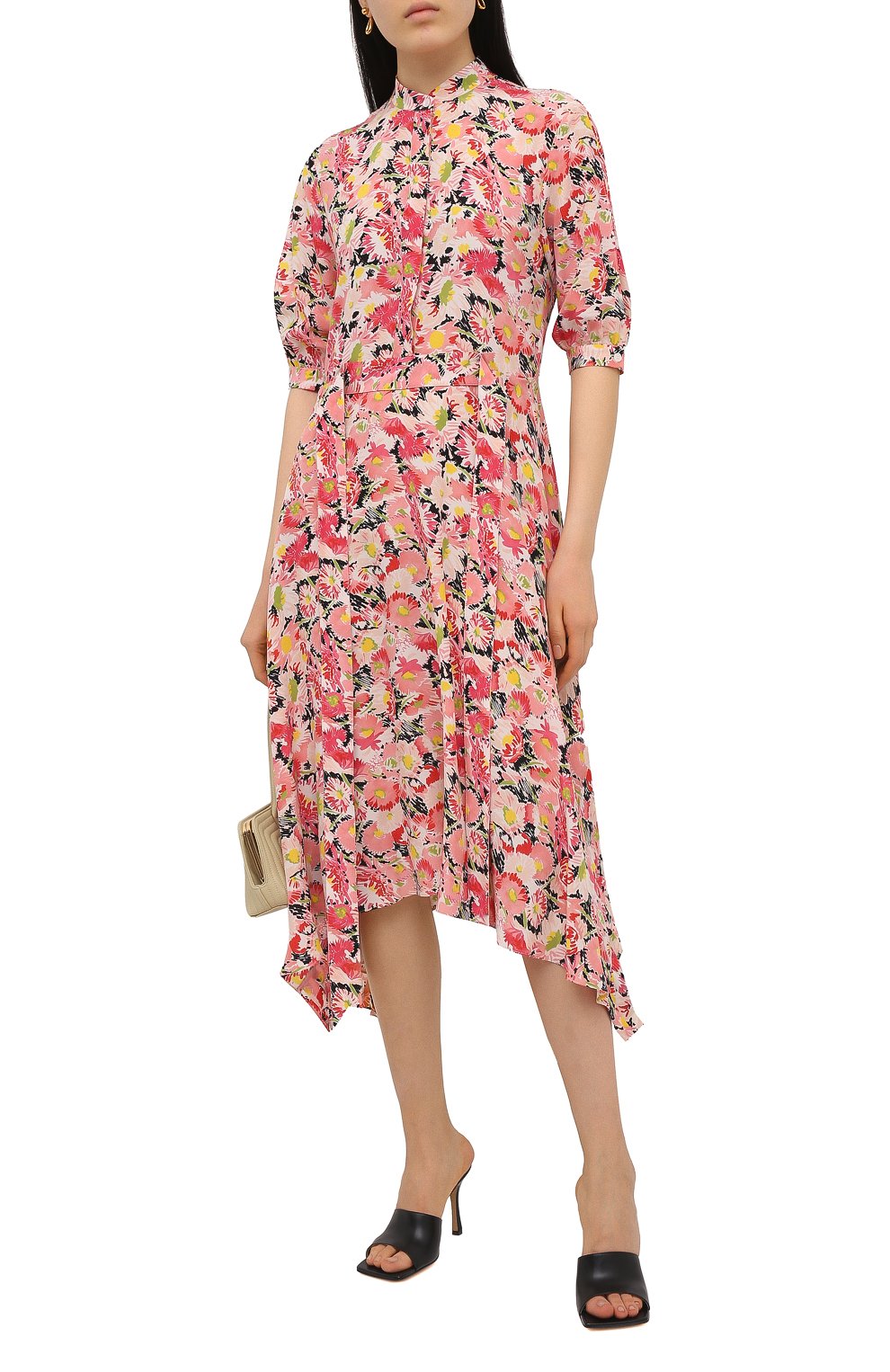 Шелковое платье STELLA MCCARTNEY розового цвета по цене 170500 руб., арт. 602910/SRA27, фото 2 Шелковое платье STELLA MCCARTNEY, арт. 602910/SRA27, фото 2
