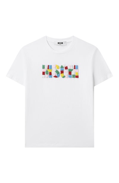 Хлопковая футболка MSGM KIDS, арт. S5MSJGTH251