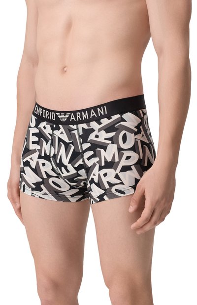 Хлопковые боксеры EMPORIO ARMANI серого цвета по цене 4450 руб., арт. EM000232/AF10794, фото 2 Хлопковые боксеры EMPORIO ARMANI, арт. EM000232/AF10794, фото 2