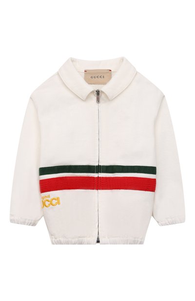 Хлопковый бомбер GUCCI, арт. 679198/XDBUK/9-12M, фото 1