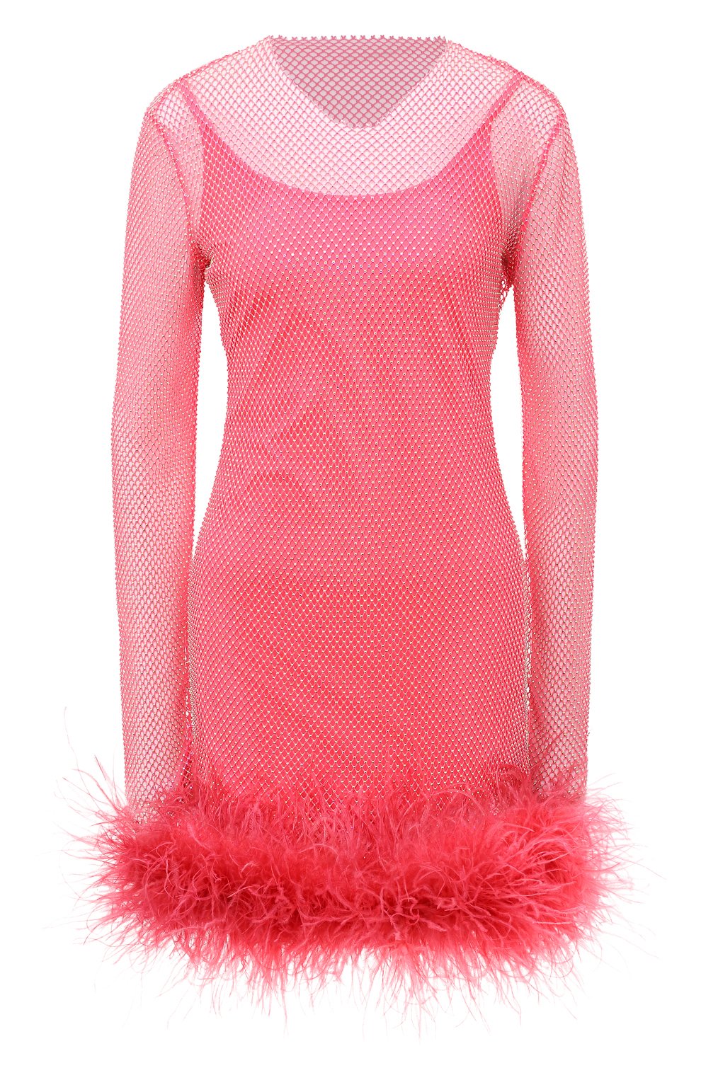 Платье с отделкой перьями ALINE, арт. AL151002-1, фото 1