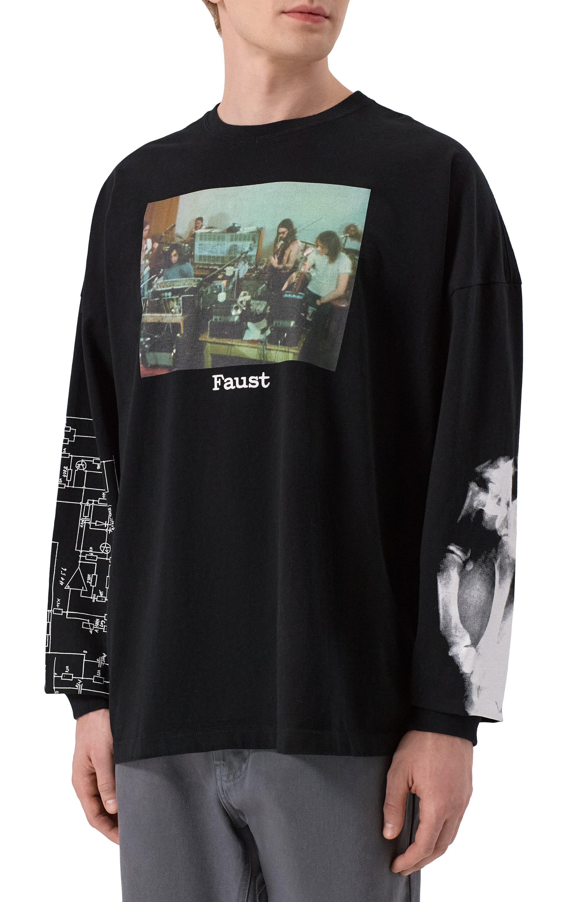 Хлопковый лонгслив UNDERCOVER черного цвета по цене 53750 руб., арт. UC2E4814-1, фото 3 Хлопковый лонгслив UNDERCOVER, арт. UC2E4814-1, фото 3