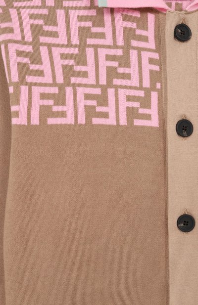 Хлопковый кардиган FENDI, арт. JUG202/AVVT/3A-6A, фото 3