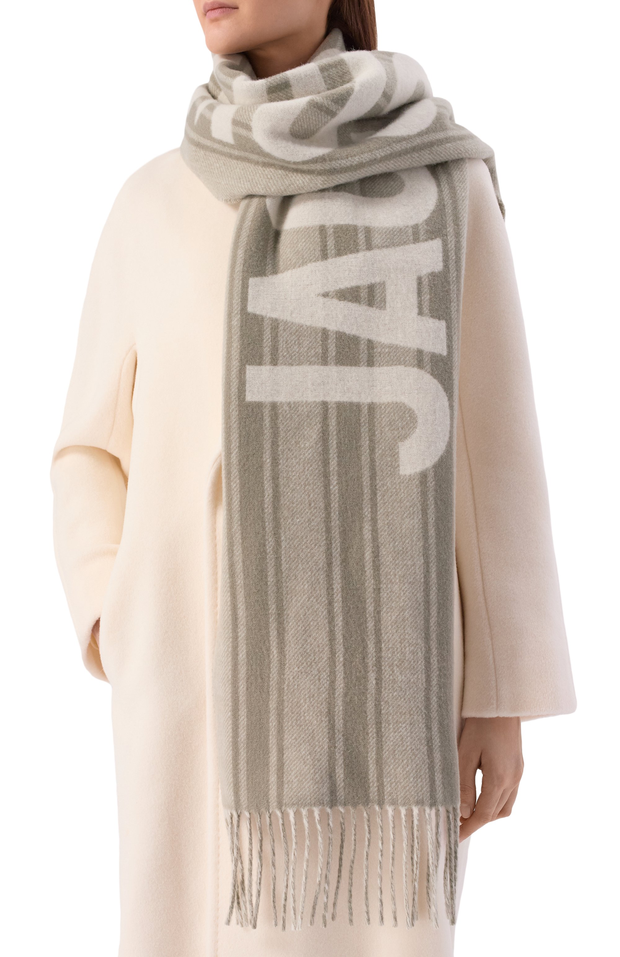 Шерстяной шарф JACQUEMUS, арт. 22HACU00435/A0T4001, фото 2