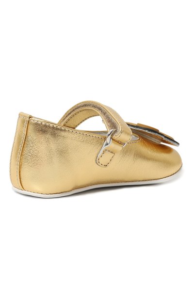 Кожаные пинетки MOSCHINO, арт. 77269, фото 3